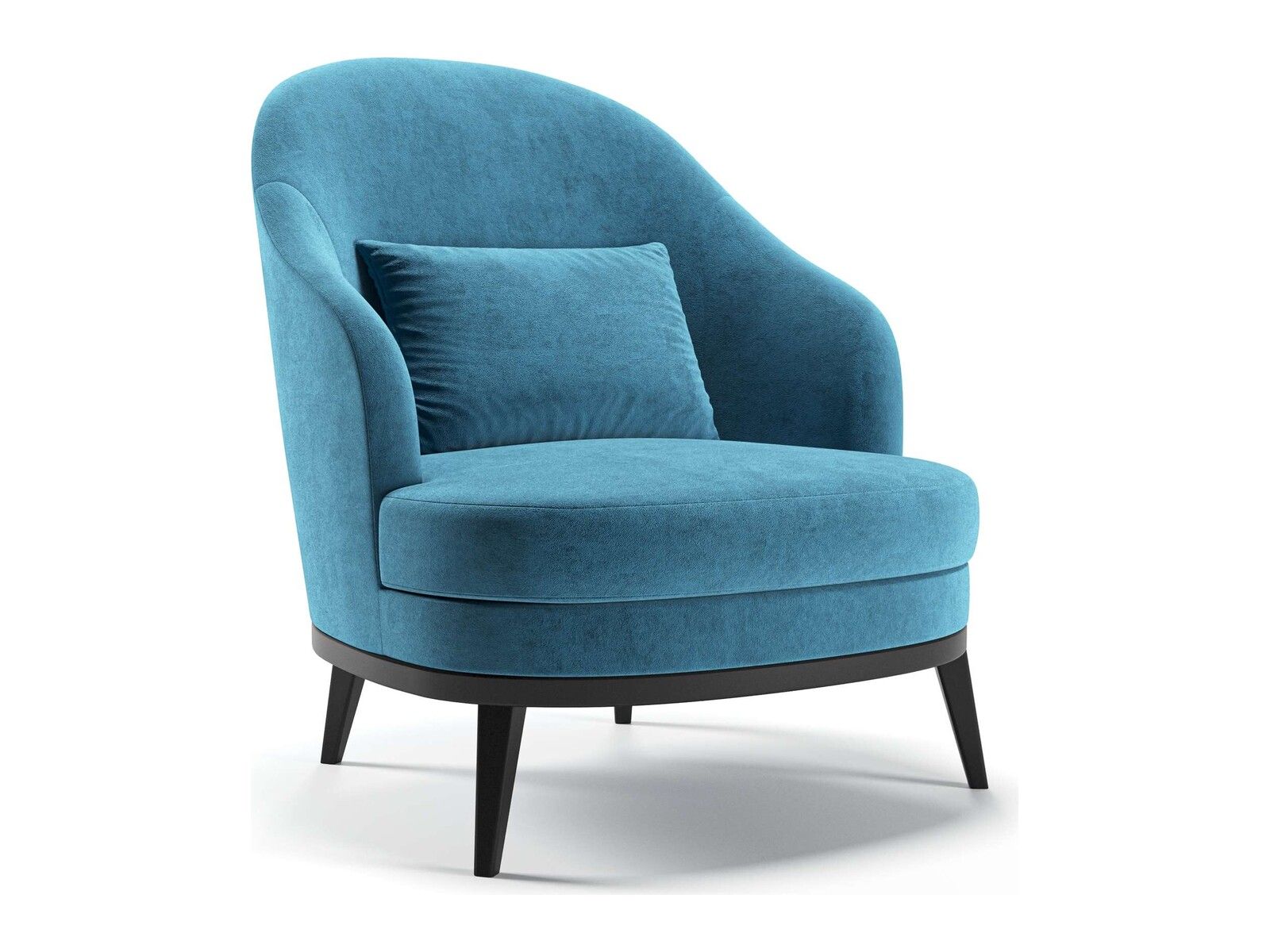 Velvet armchair