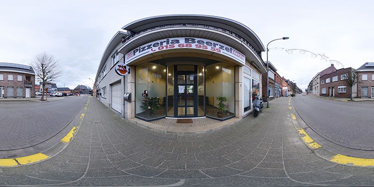 Voorbeeld van de 360° virtuele tour — Pizzeria Beerzel