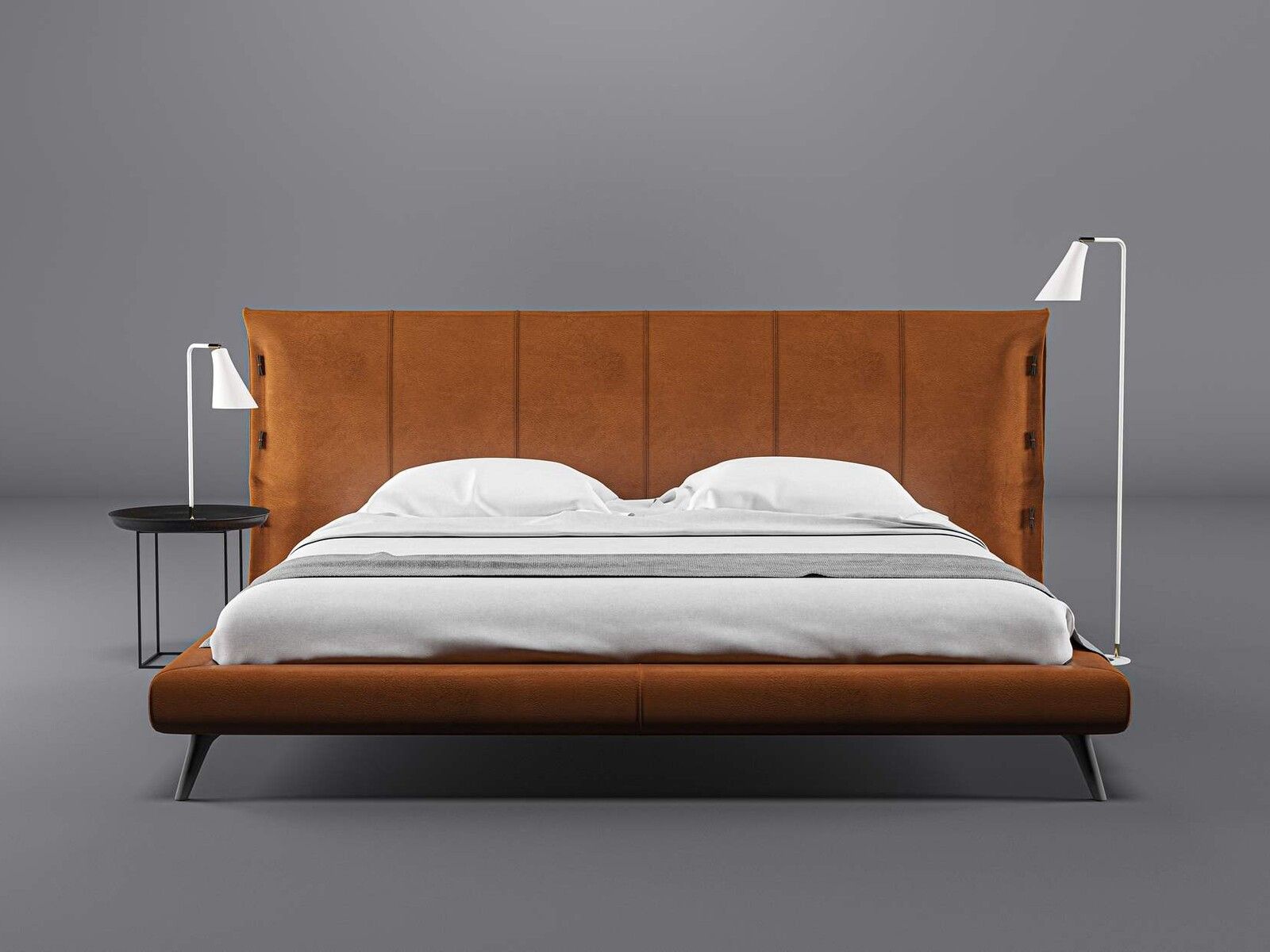 Leather bed